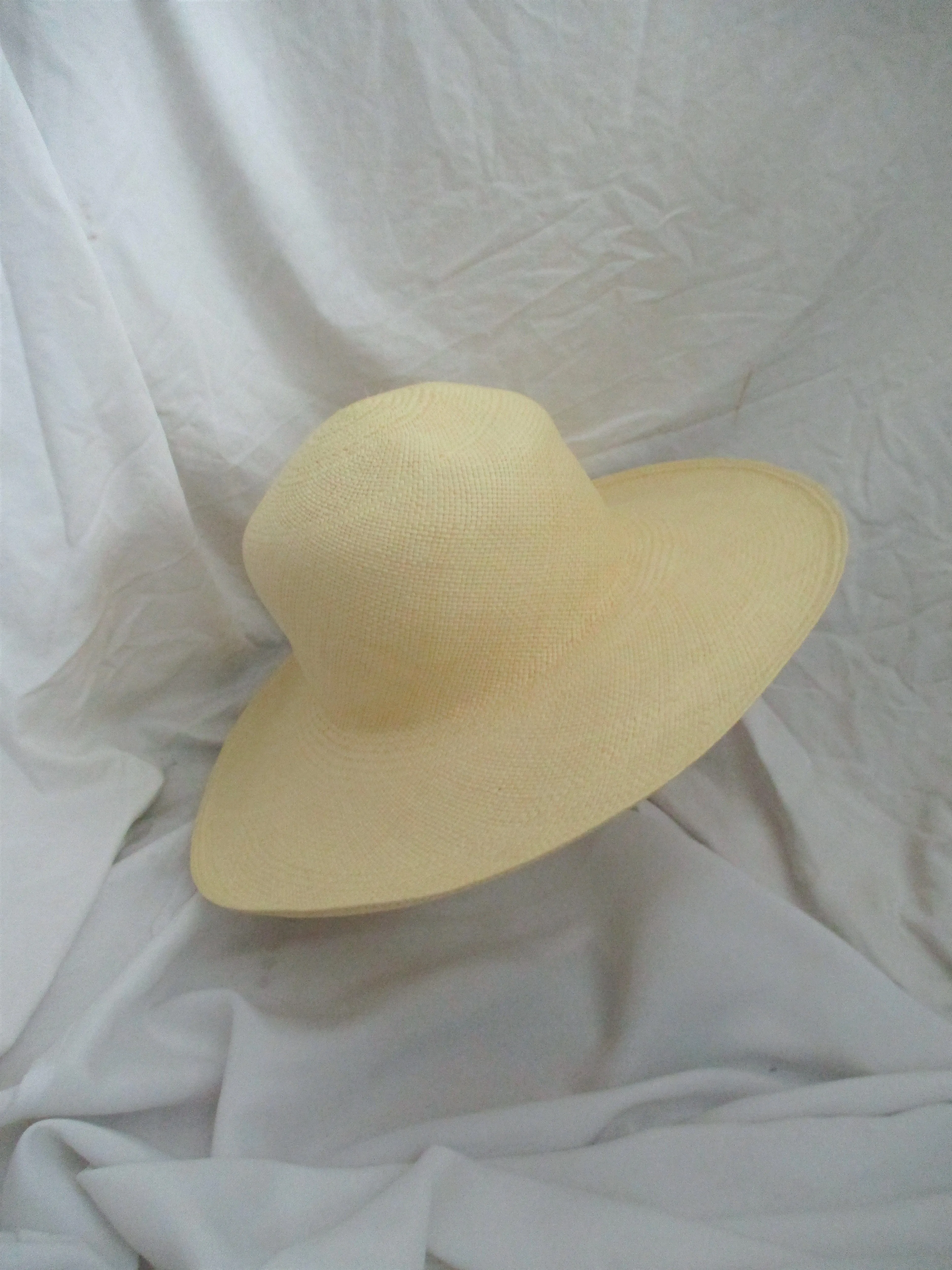EUC Woven STRAW Sun Hat Wide Brim S Beach Summer Beach Fashion