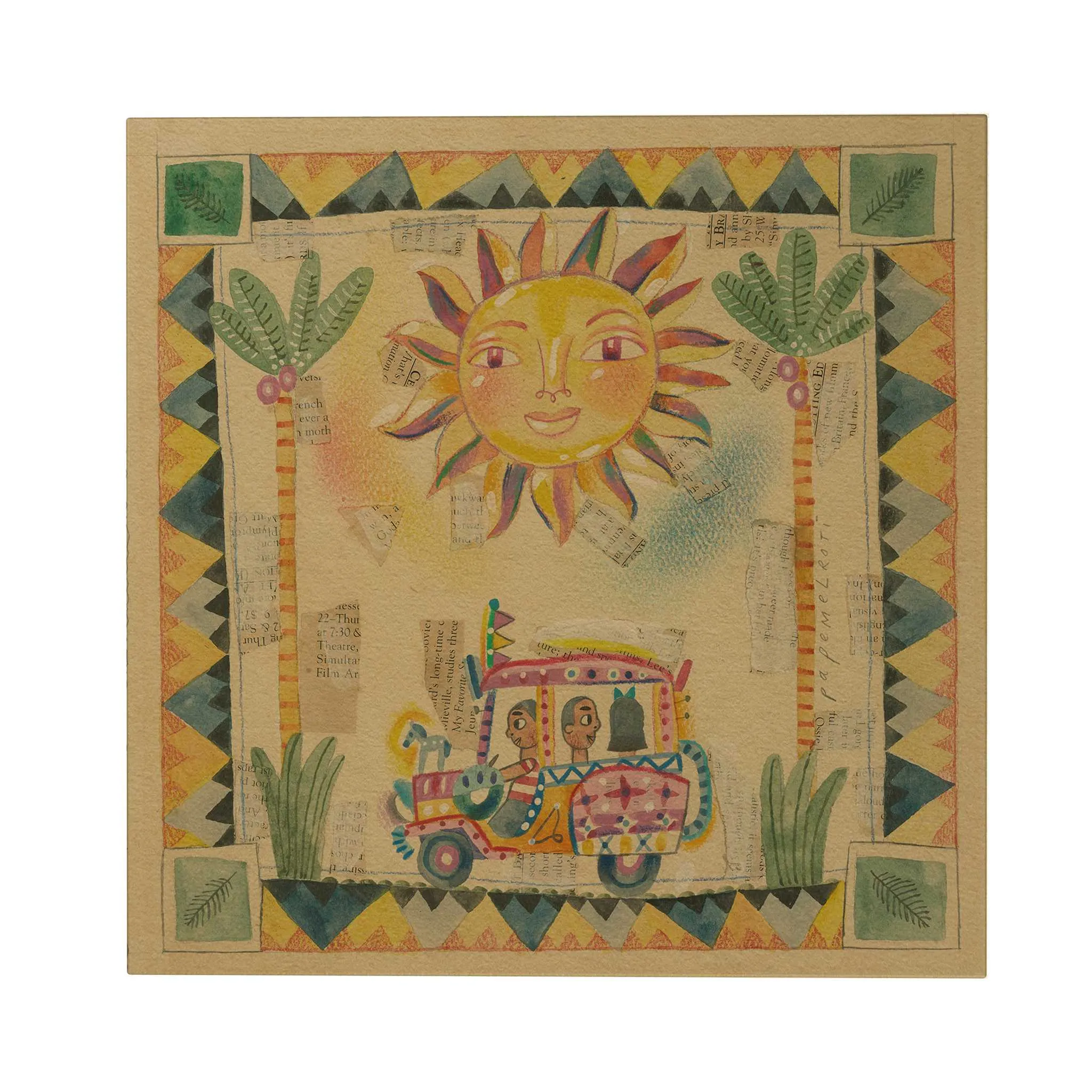 Filipiniana Square Greeting Card [CLEARANCE]
