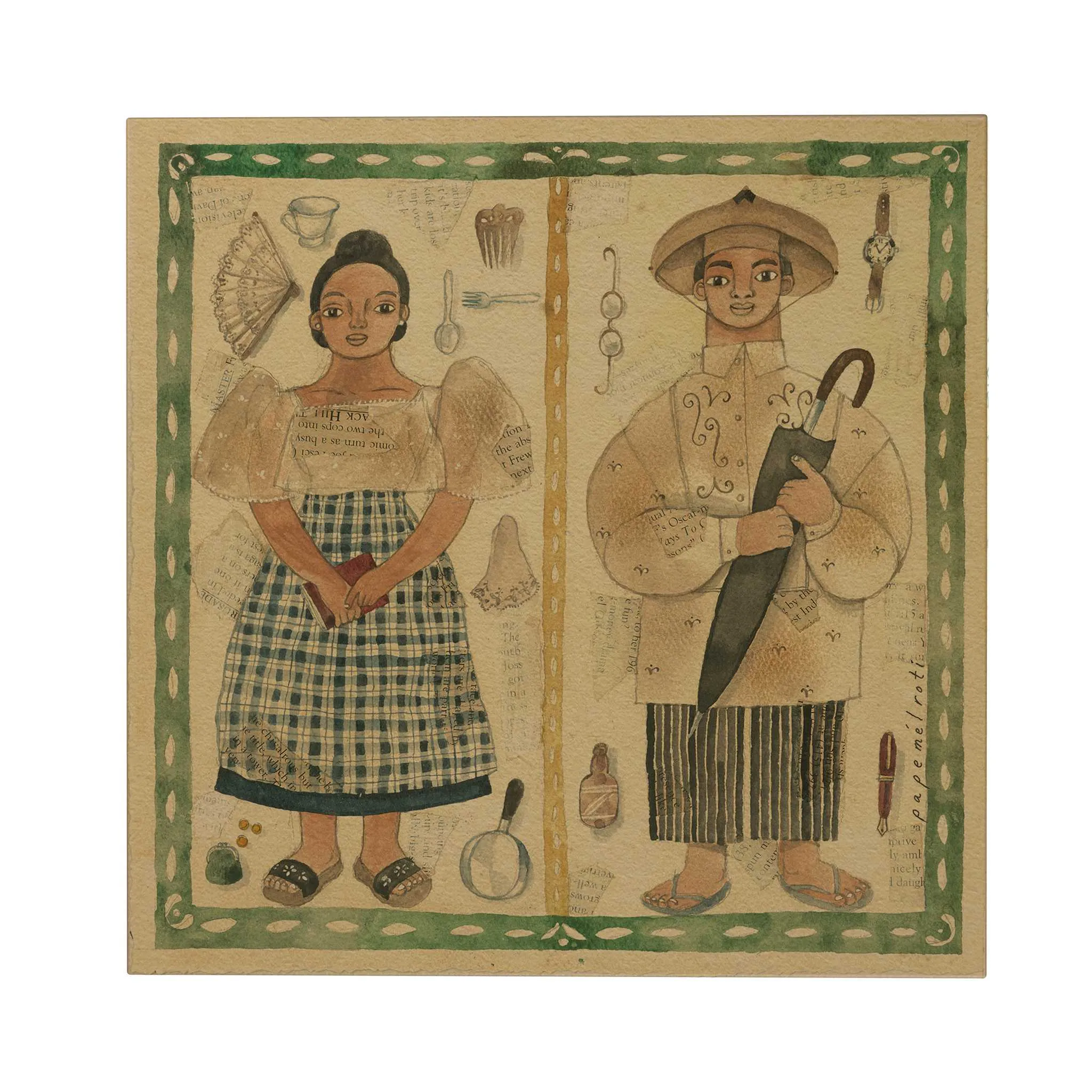 Filipiniana Square Greeting Card [CLEARANCE]