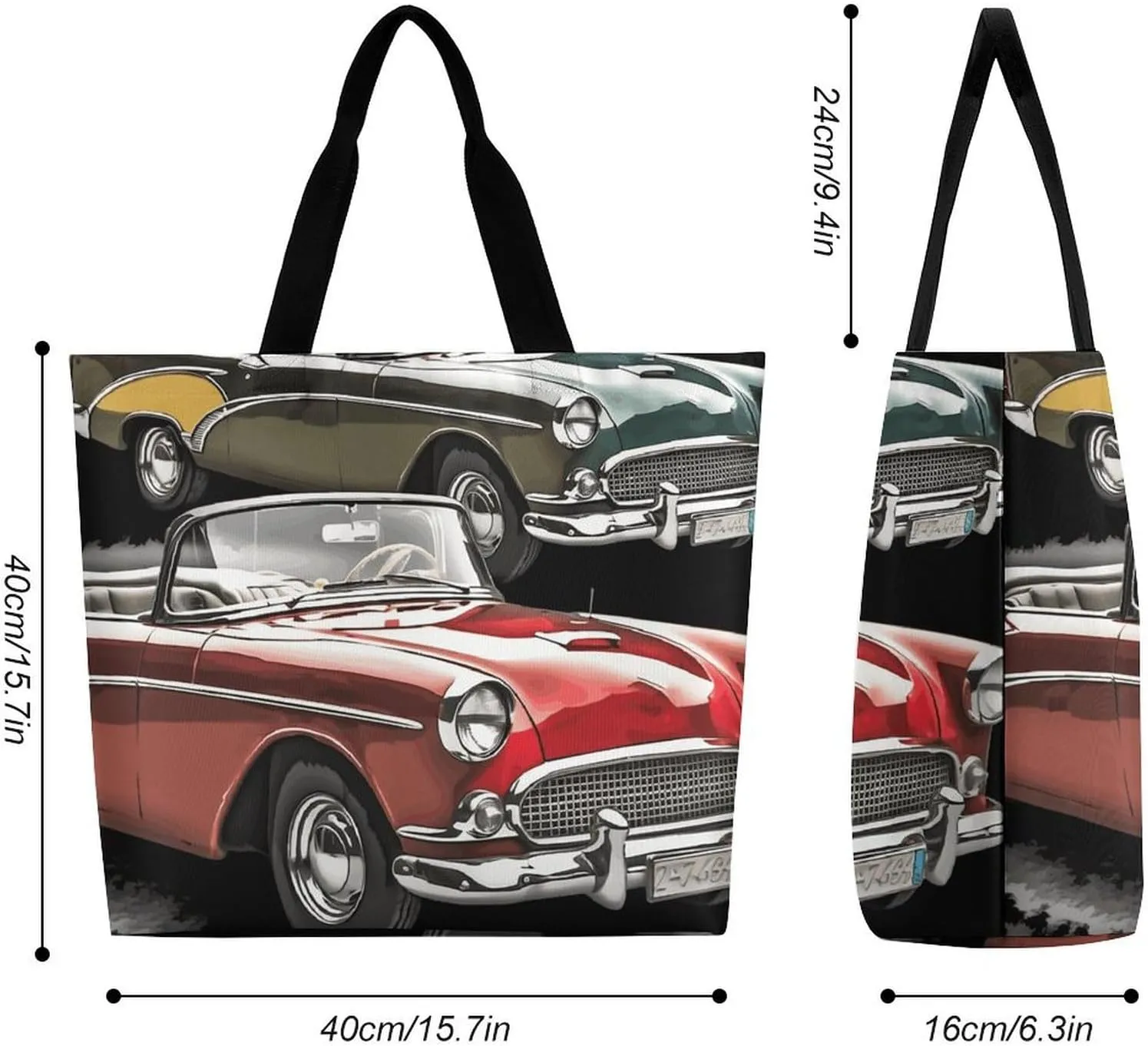 Flamingo Love Flowers Tote Bag for Women Reusable Grocery Shoulder Bag Shopping Bags for Travel, Groceries