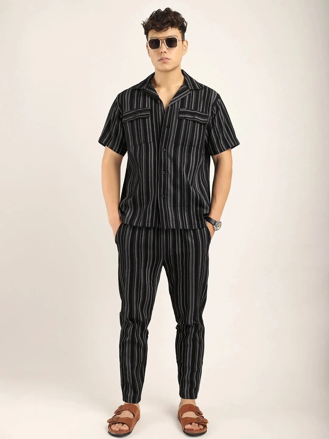 Flos Jute Black Co-Ord Set