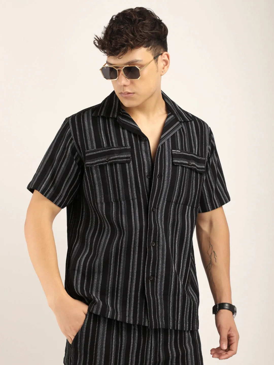 Flos Jute Black Co-Ord Set