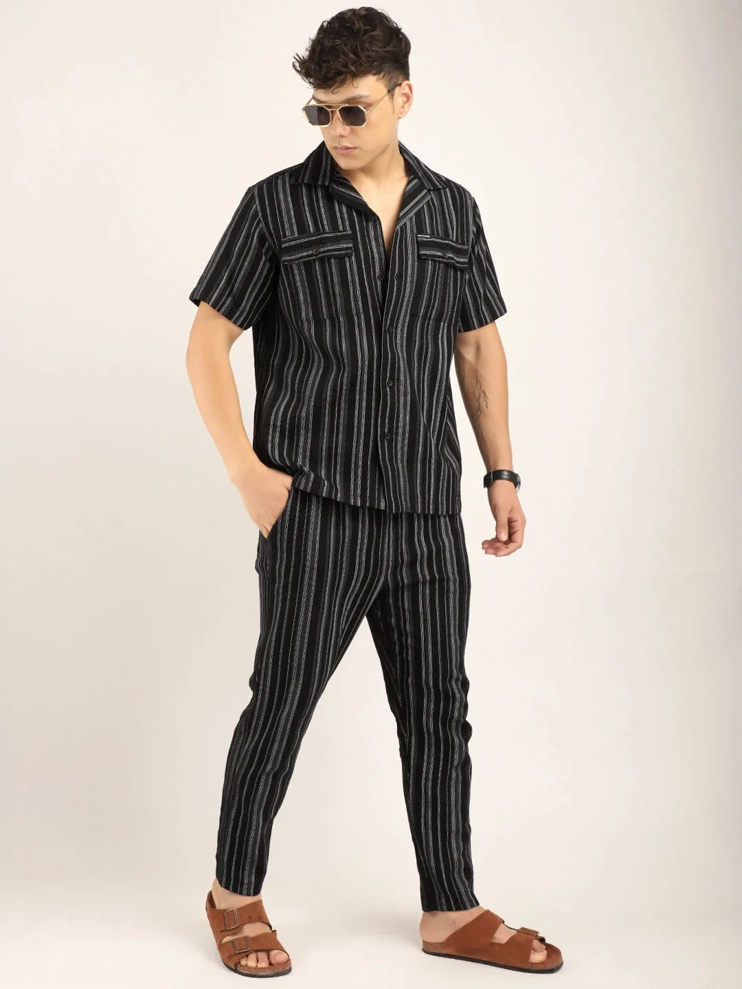 Flos Jute Black Co-Ord Set