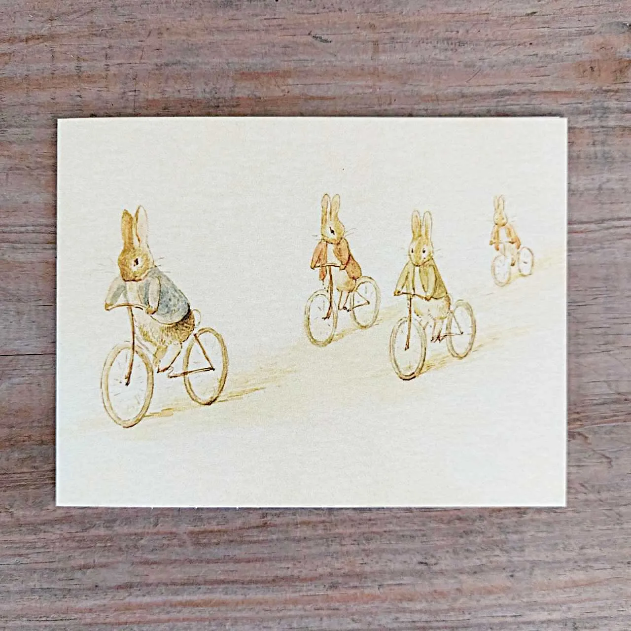 Four Bunnies - Petite Greeting Card