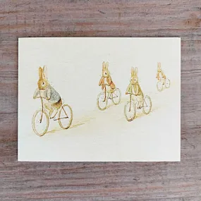 Four Bunnies - Petite Greeting Card