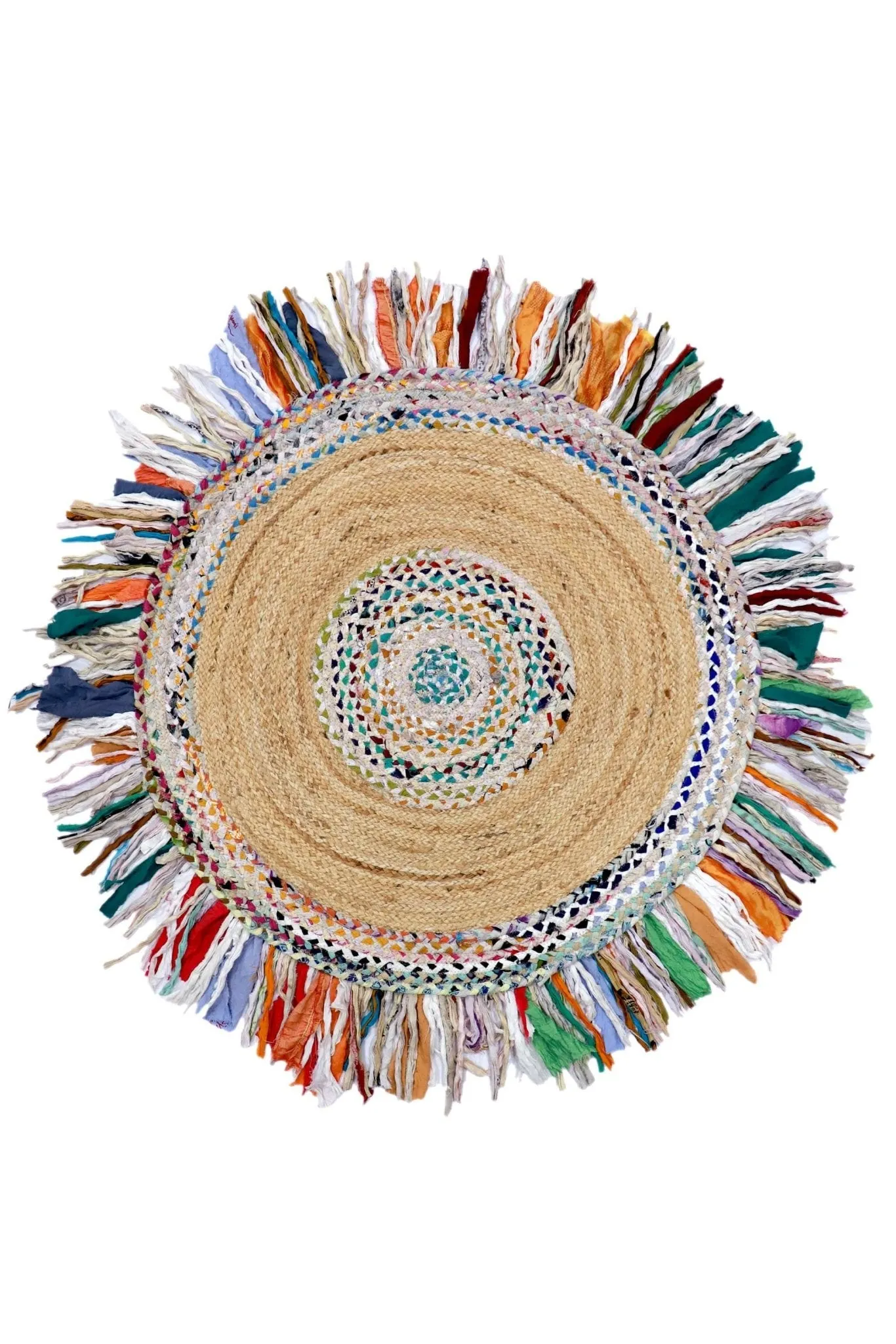 FRILLS - ROUND JUTE  RUG