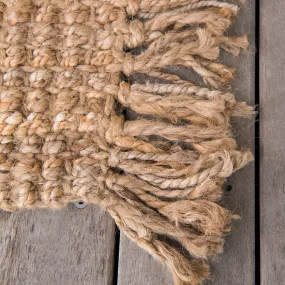 Fringed Natural Jute