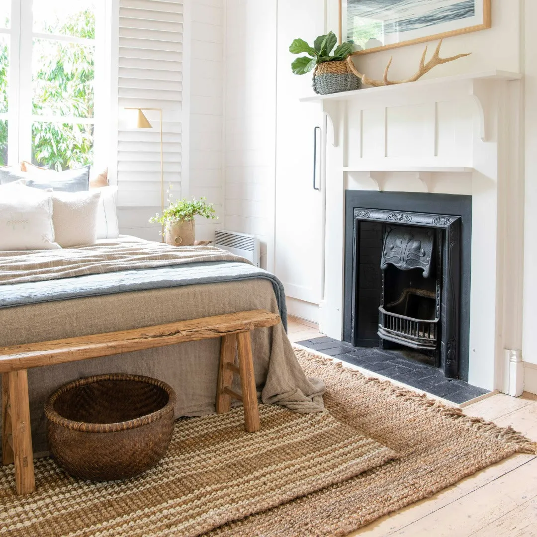 Fringed Natural Jute