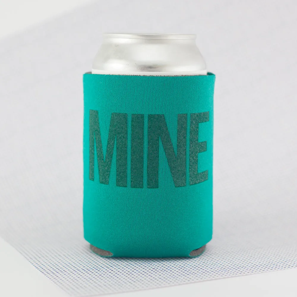 funny can coolie, MINE drink holder, bachelor party favor, insulated koozie