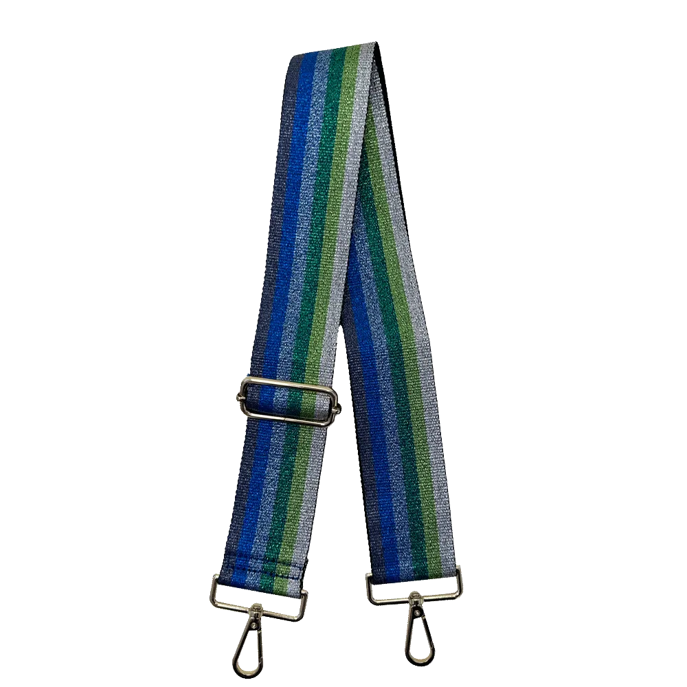 Glitter Multi Stripe Interchangeable Woven Bag Strap