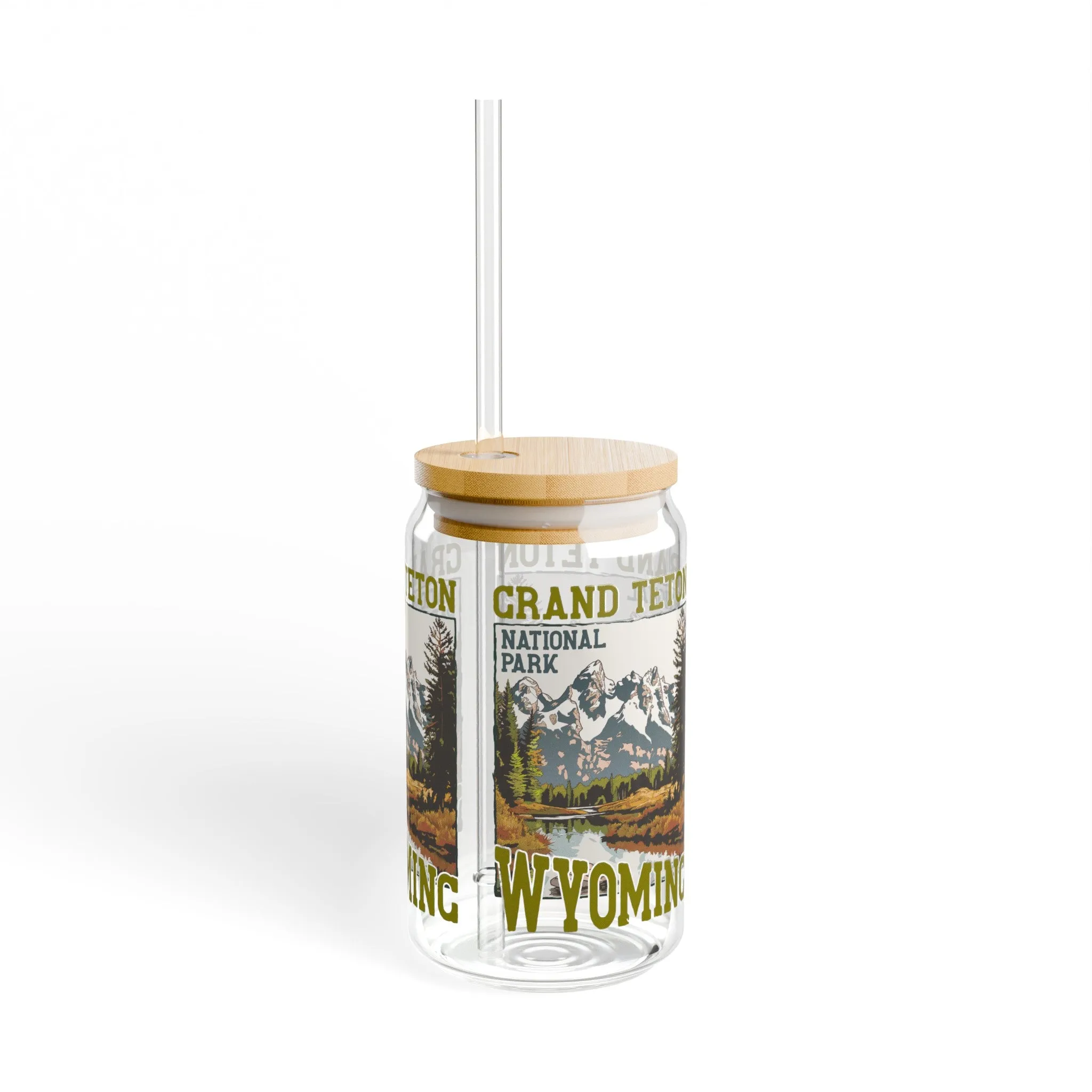 Grand Teton National Park Wyoming - Sipper Glass, 16oz