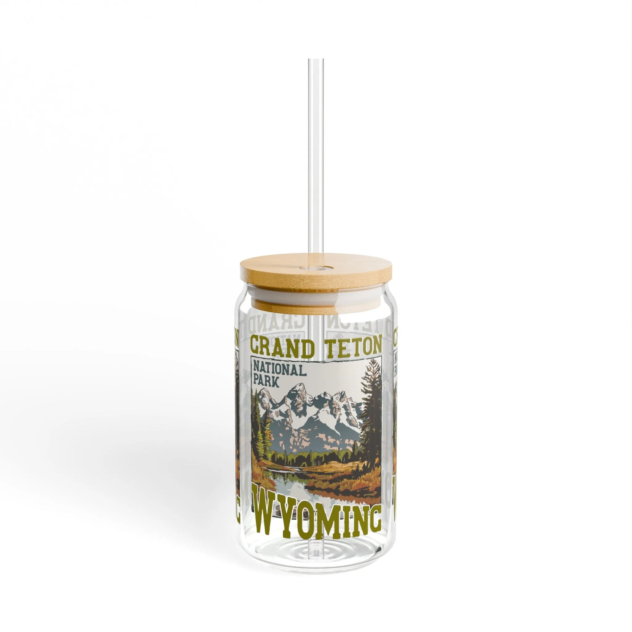 Grand Teton National Park Wyoming - Sipper Glass, 16oz