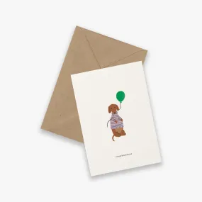 GREETING CARD // CELEBRATION DOG