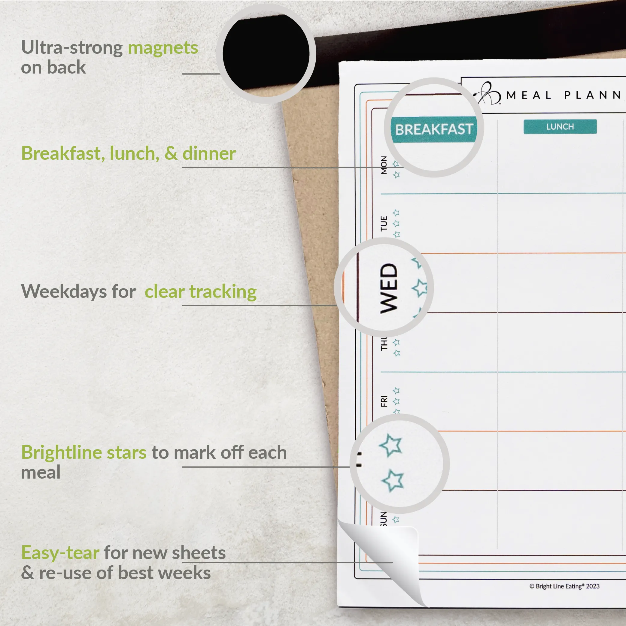 Grocery Shopping List   Meal Planner Combo