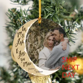 I Love You More Ceramic Circle Ornament