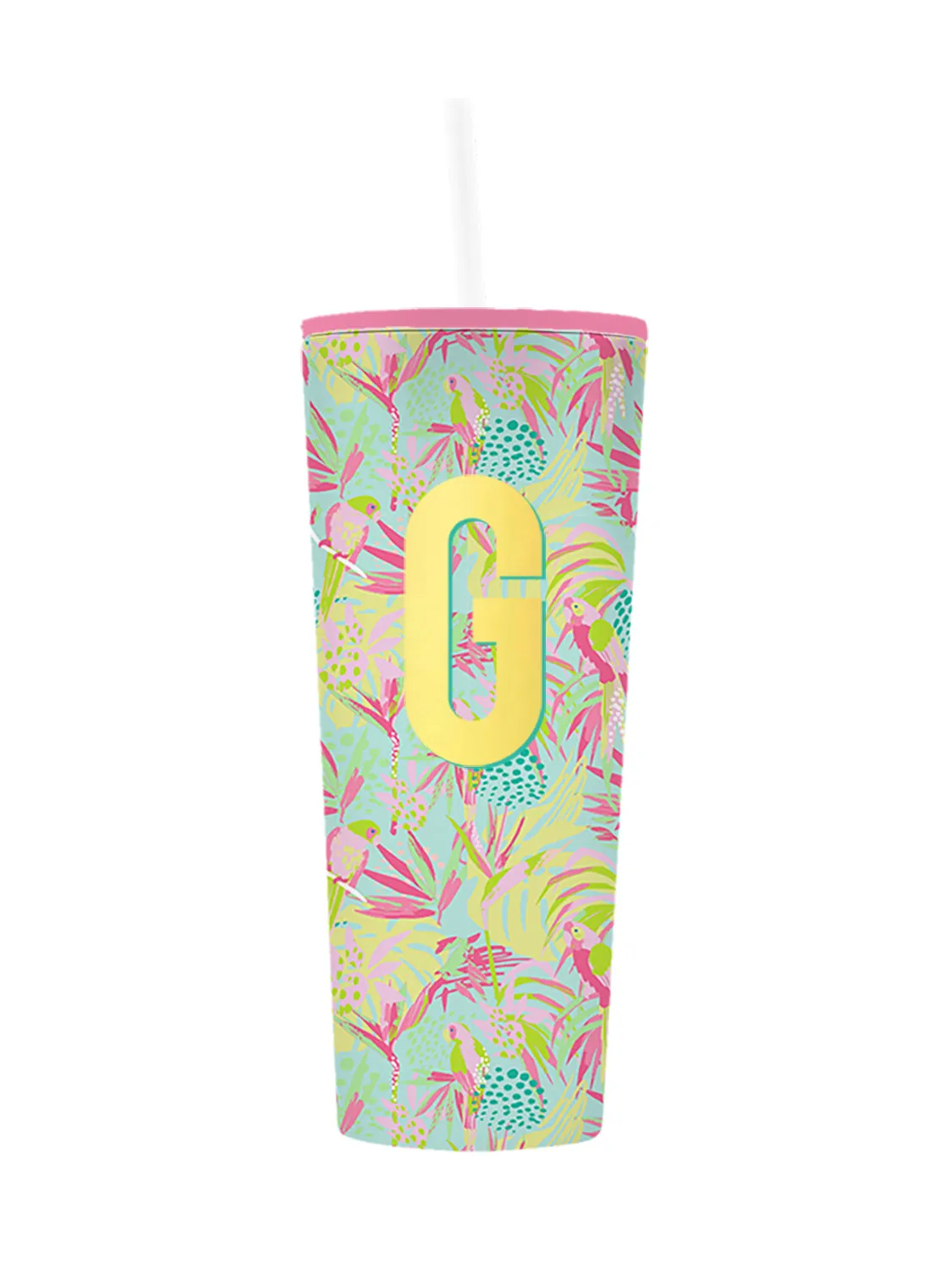 Initial 24oz Straw Tumbler | Tropical