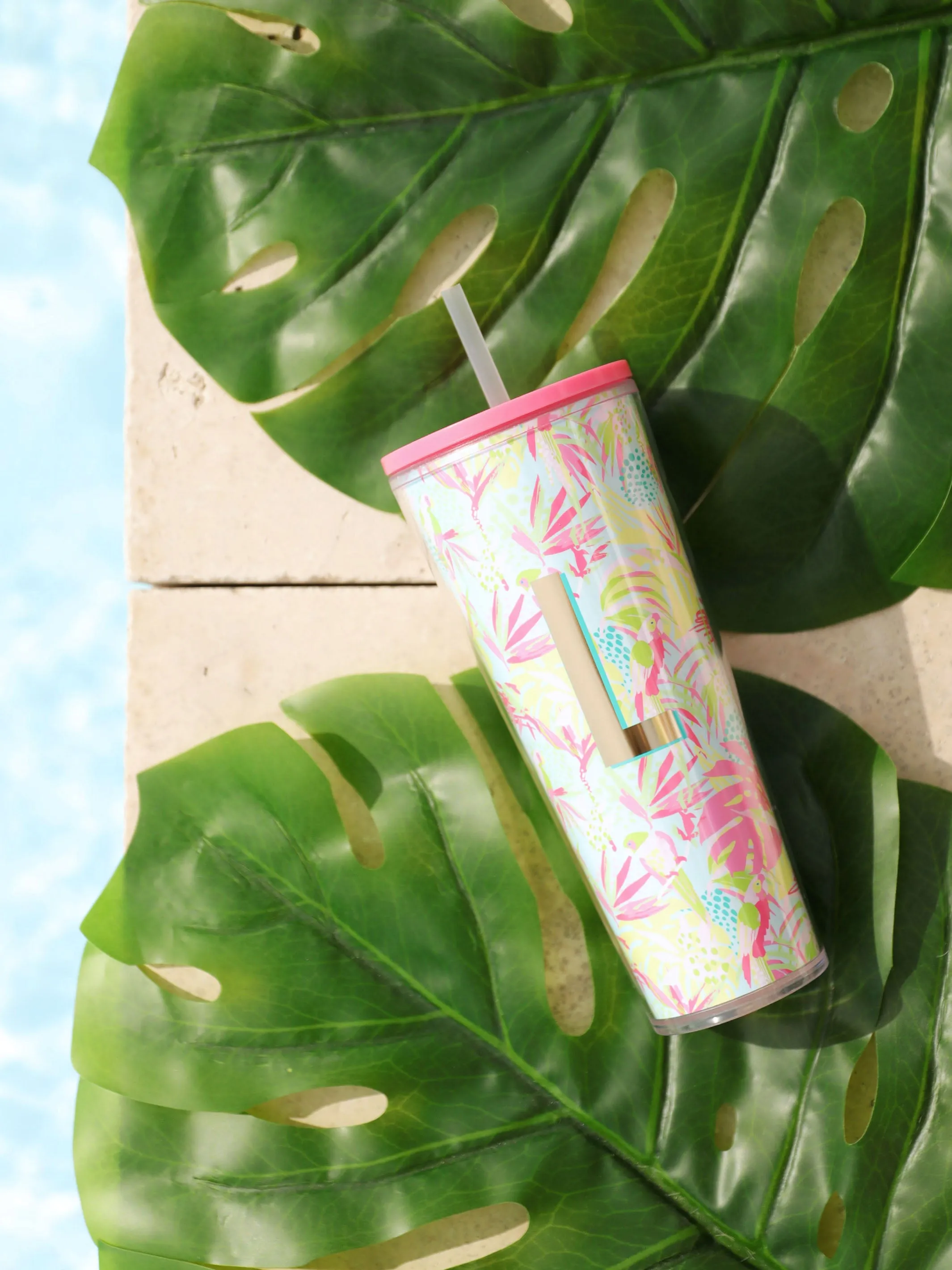 Initial 24oz Straw Tumbler | Tropical