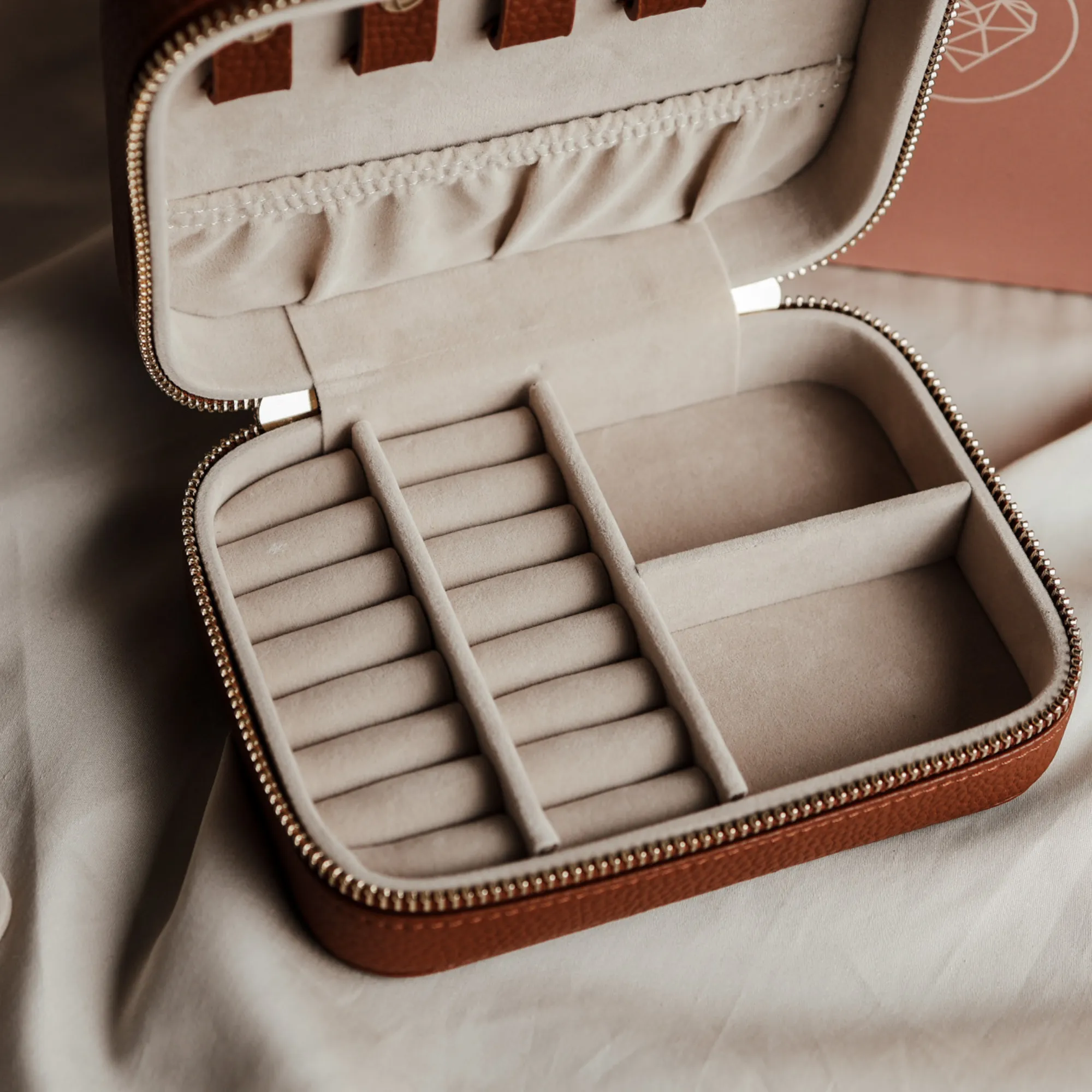 Jewellery Travel Case • Tan Brown