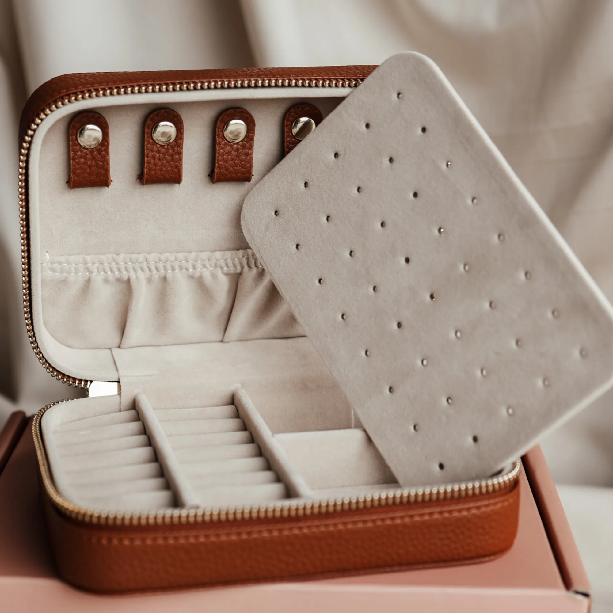 Jewellery Travel Case • Tan Brown