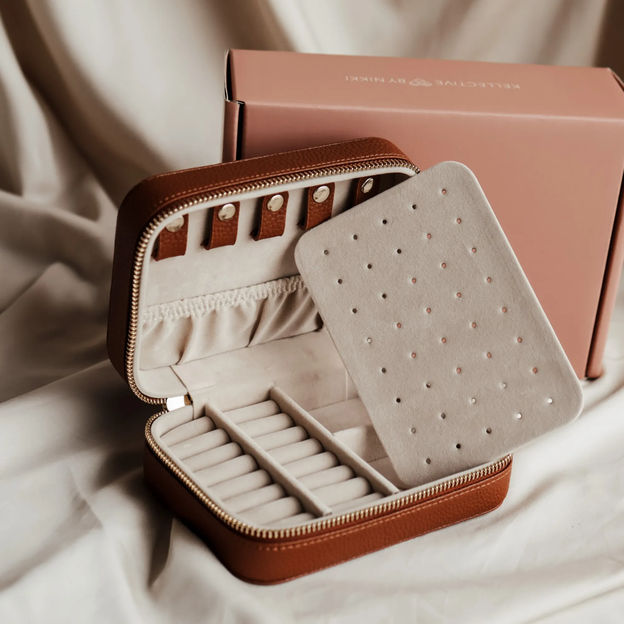Jewellery Travel Case • Tan Brown