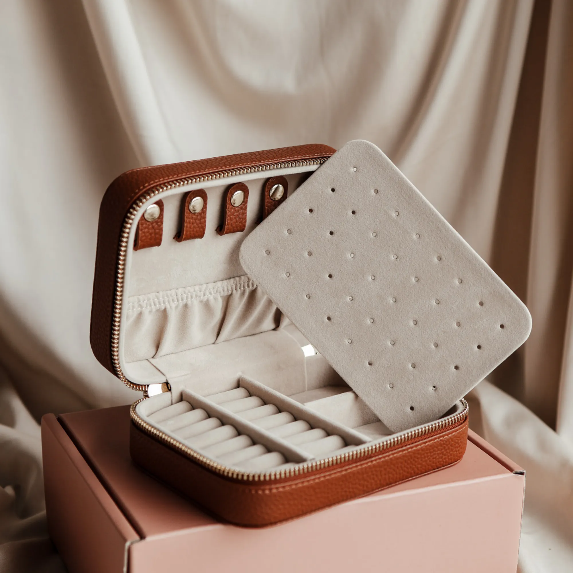 Jewellery Travel Case • Tan Brown