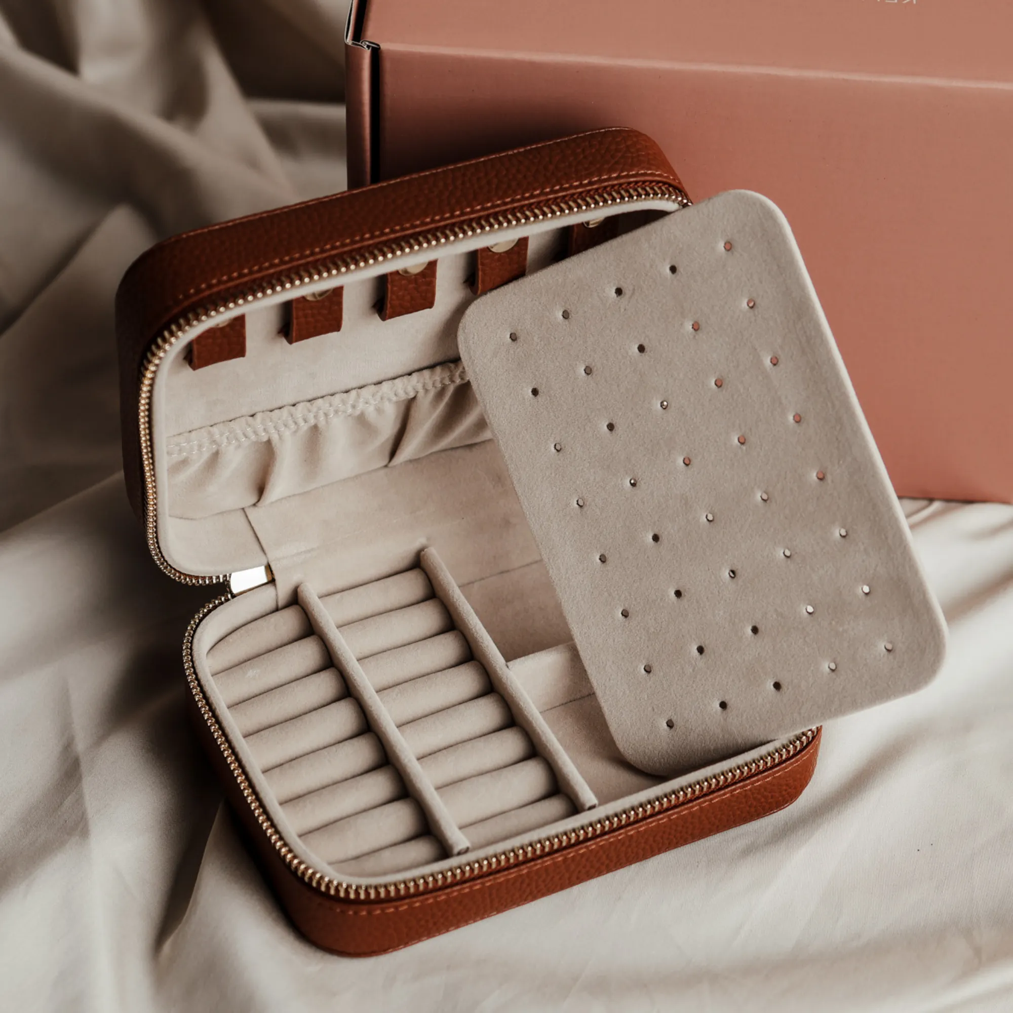 Jewellery Travel Case • Tan Brown