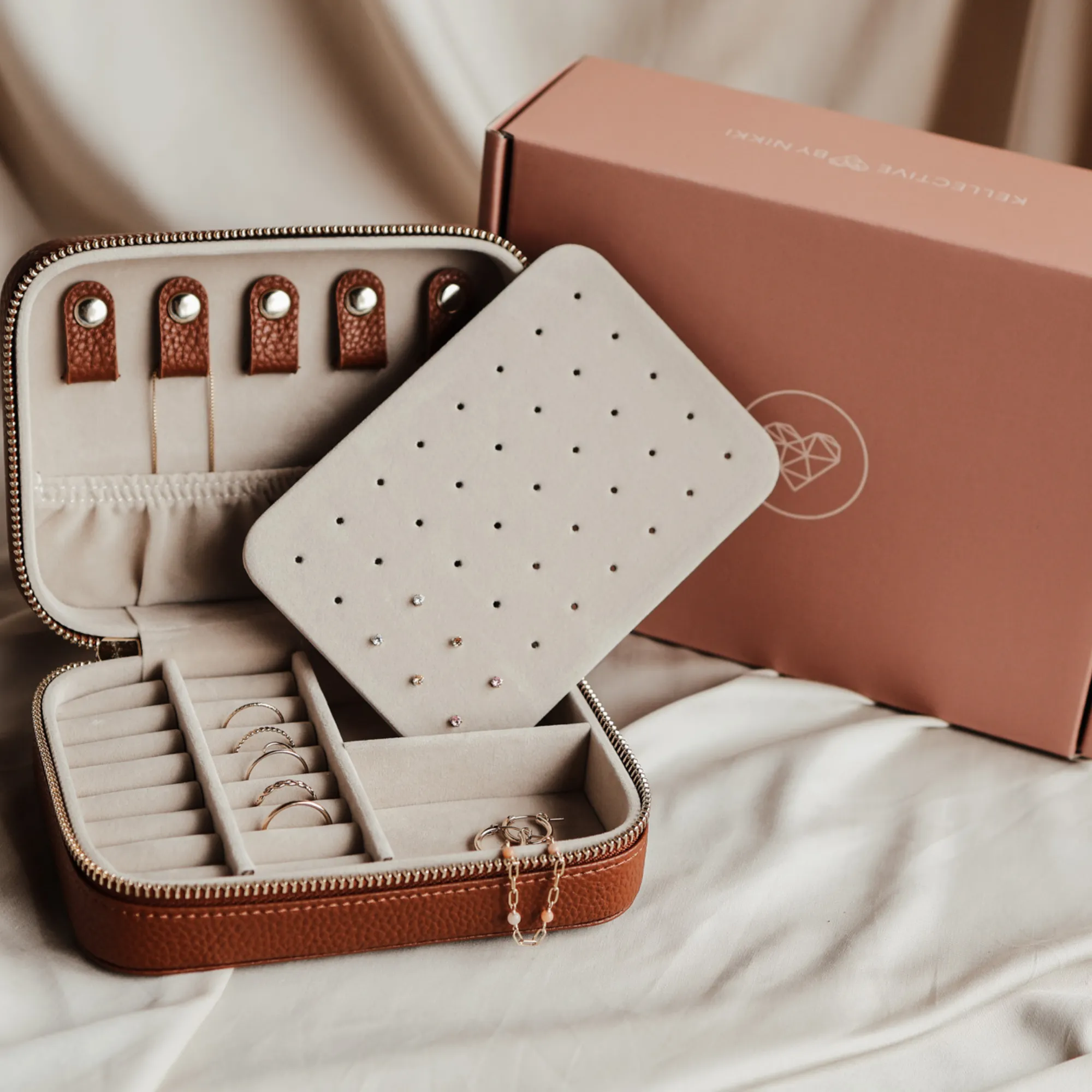 Jewellery Travel Case • Tan Brown