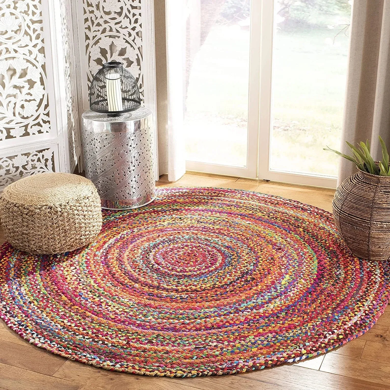 JUSTIFIED - ROUND JUTE  RUG