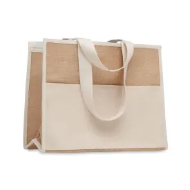 Jute And Canvas Cooler Bag | CAMPO DE GELI - MO6160