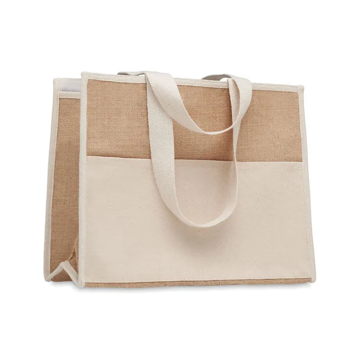 Jute And Canvas Cooler Bag | CAMPO DE GELI - MO6160