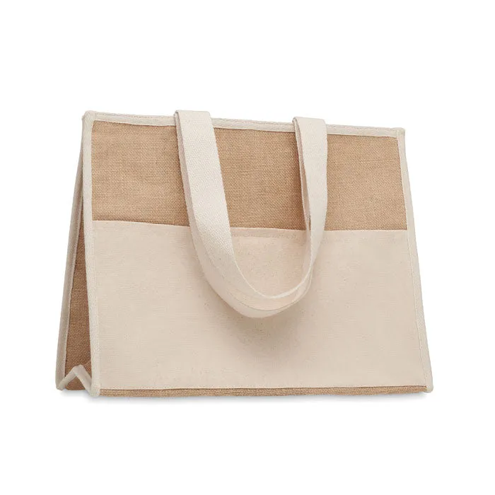 Jute And Canvas Cooler Bag | CAMPO DE GELI - MO6160