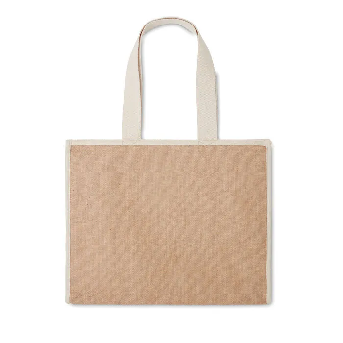 Jute And Canvas Cooler Bag | CAMPO DE GELI - MO6160
