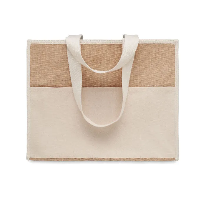 Jute And Canvas Cooler Bag | CAMPO DE GELI - MO6160