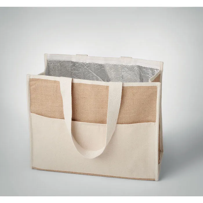 Jute And Canvas Cooler Bag | CAMPO DE GELI - MO6160