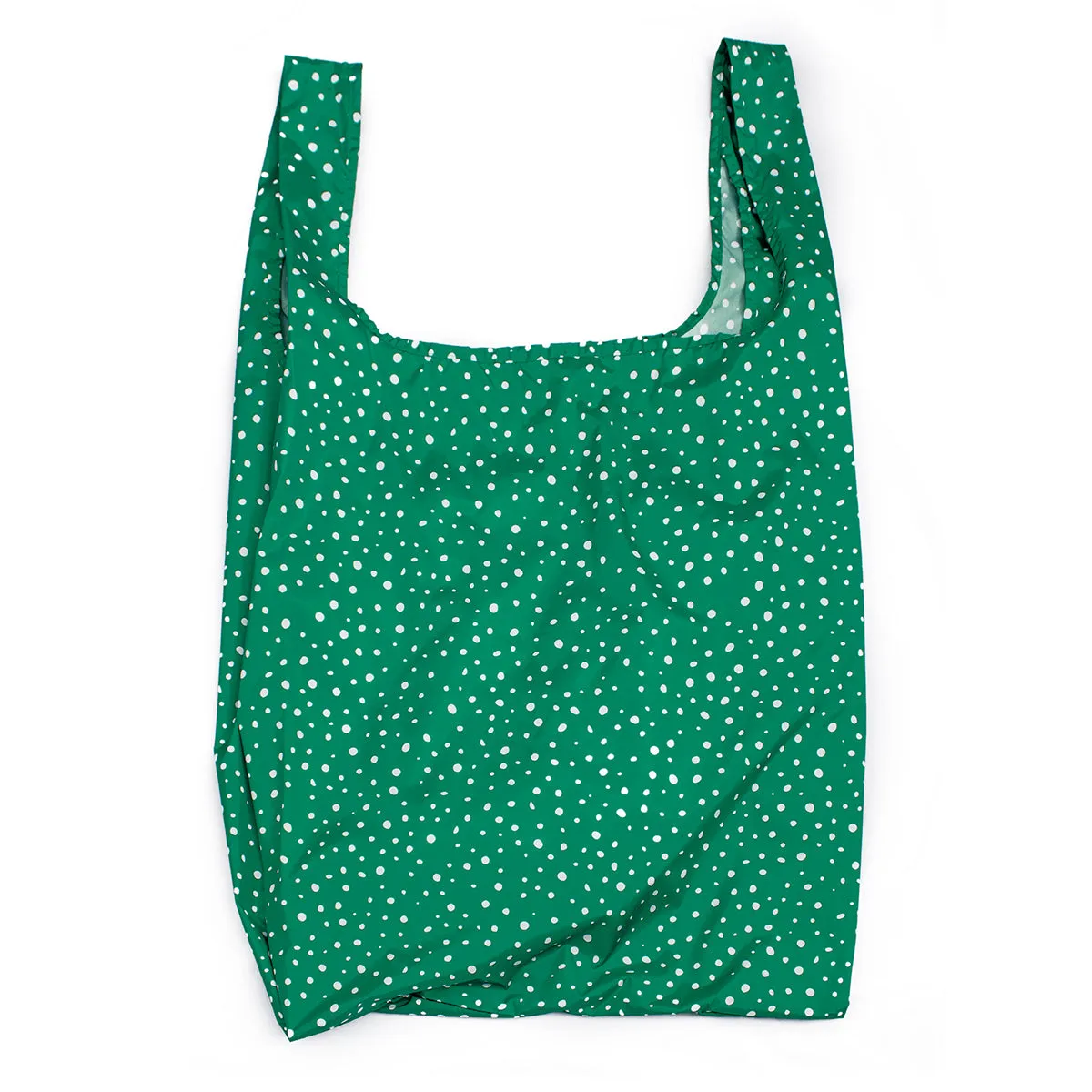 Kind Bag Reusable Shopping Bag Large Polka Dots Green