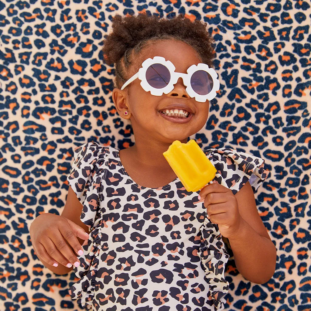 Lana Leopard Tan Beach Towel