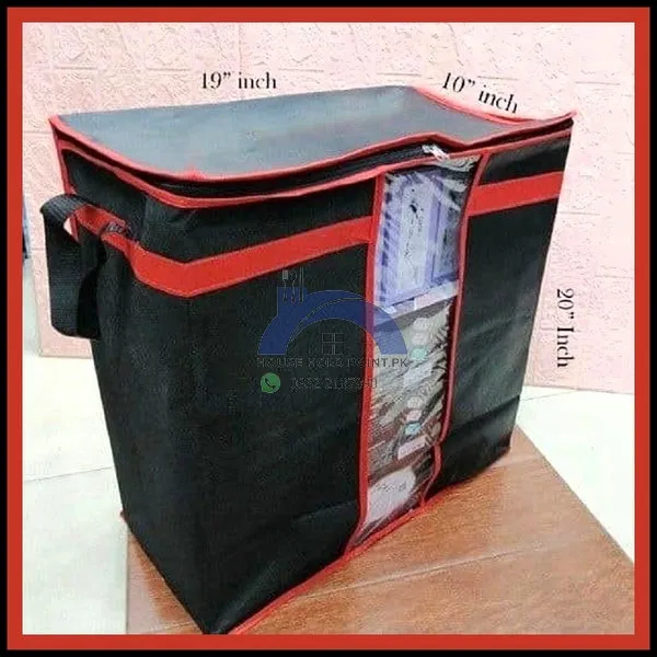 Large Blanket/ Storage Bag 100gsm With Red Stripe