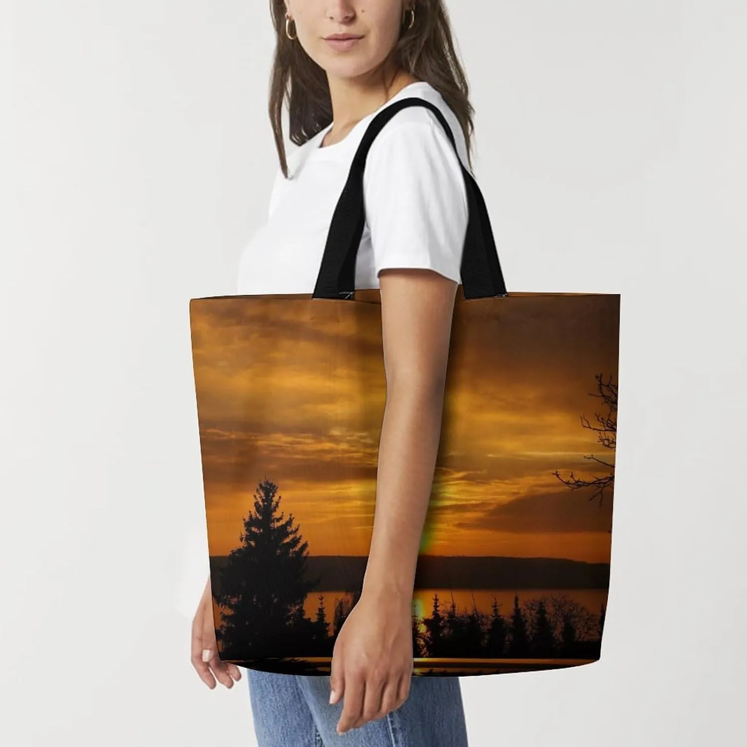 Large Capacity Shopping Tote Bag for Women, Girls
