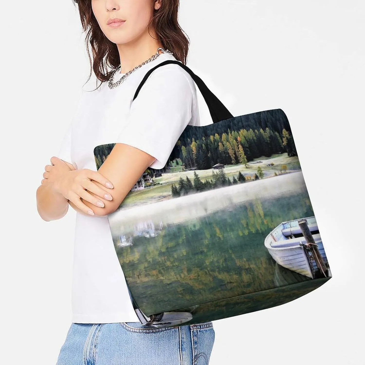 Large Capacity Shopping Tote Bag for Women, Girls