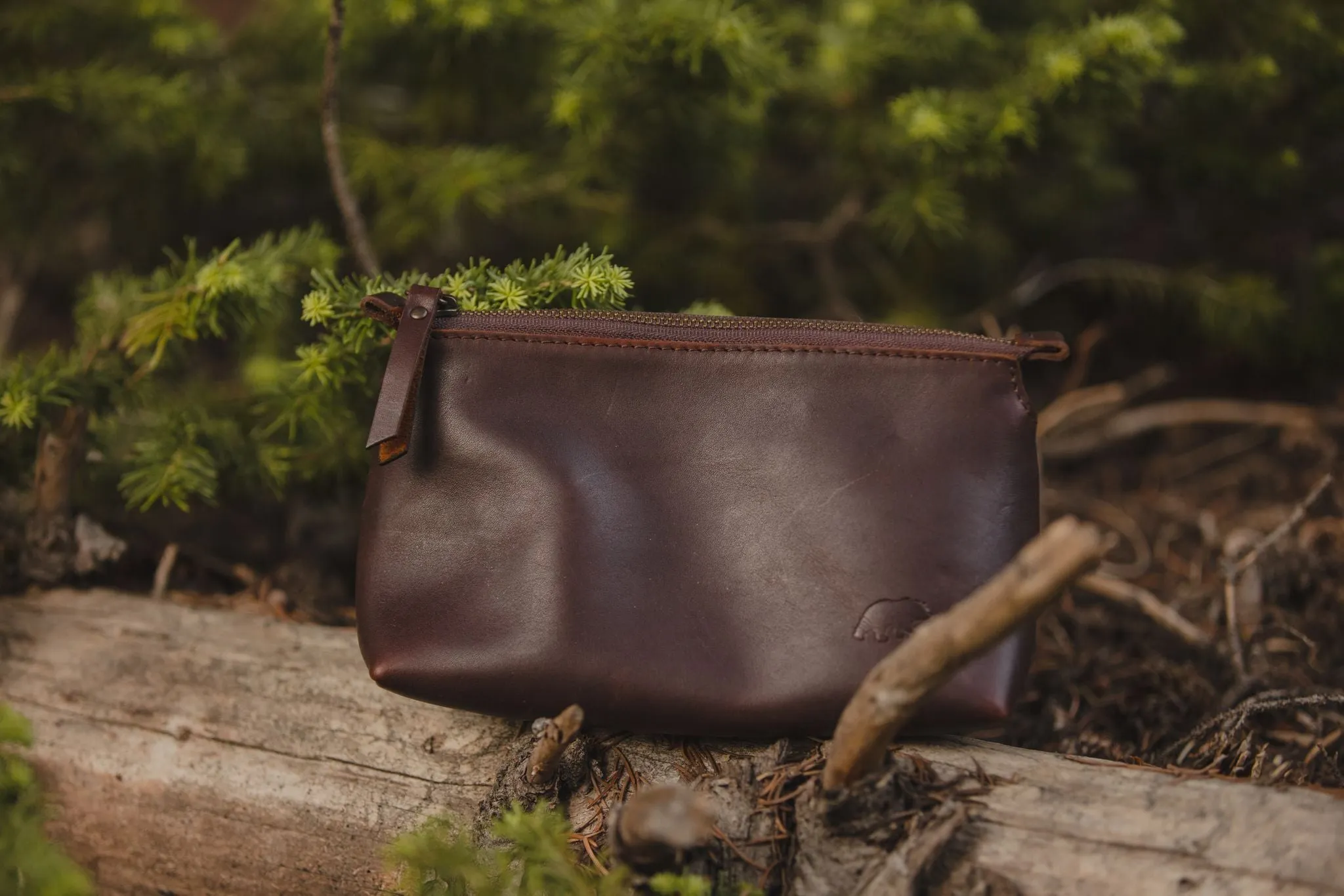 Leather Makeup Pouch