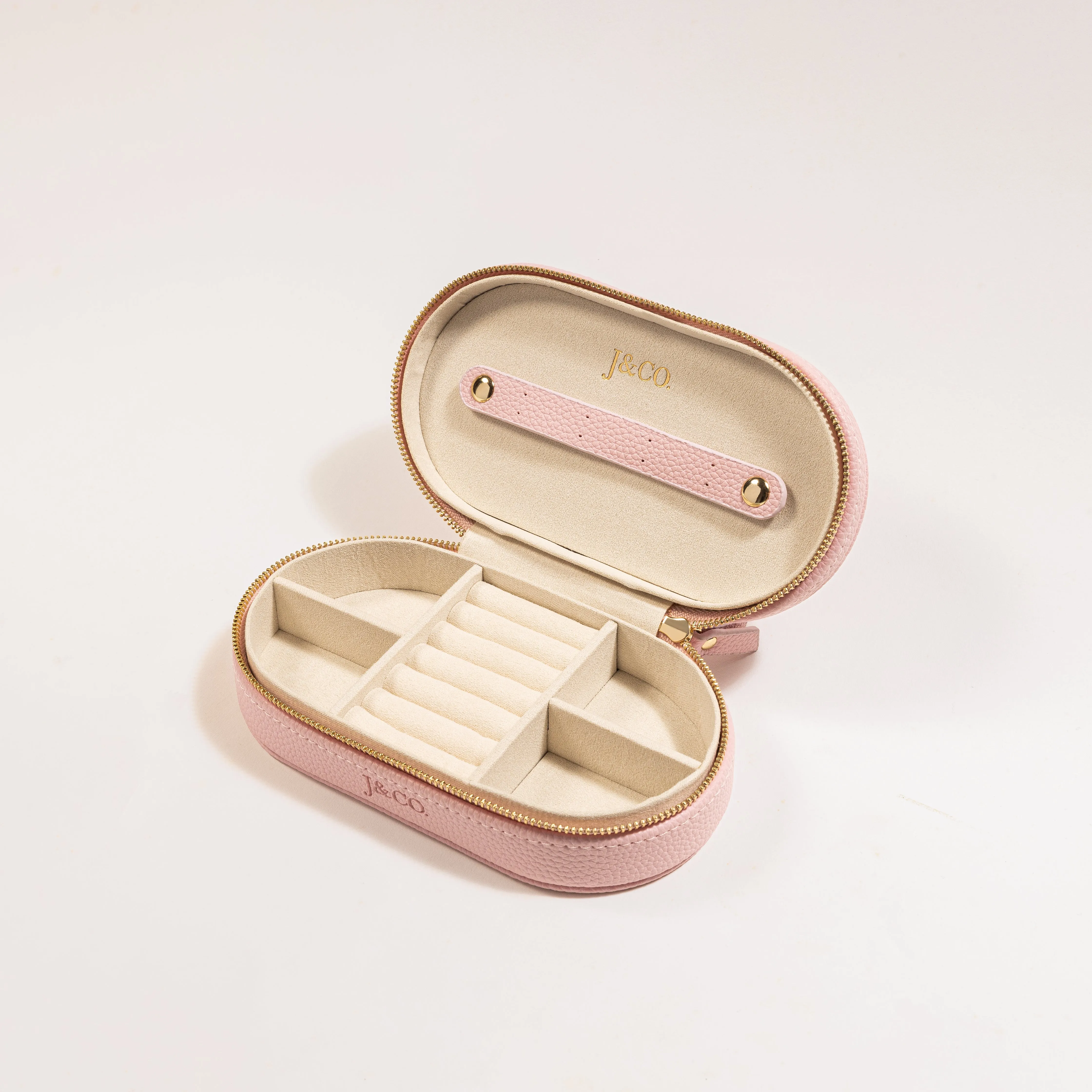 Leather Mini Oval Jewelry Box