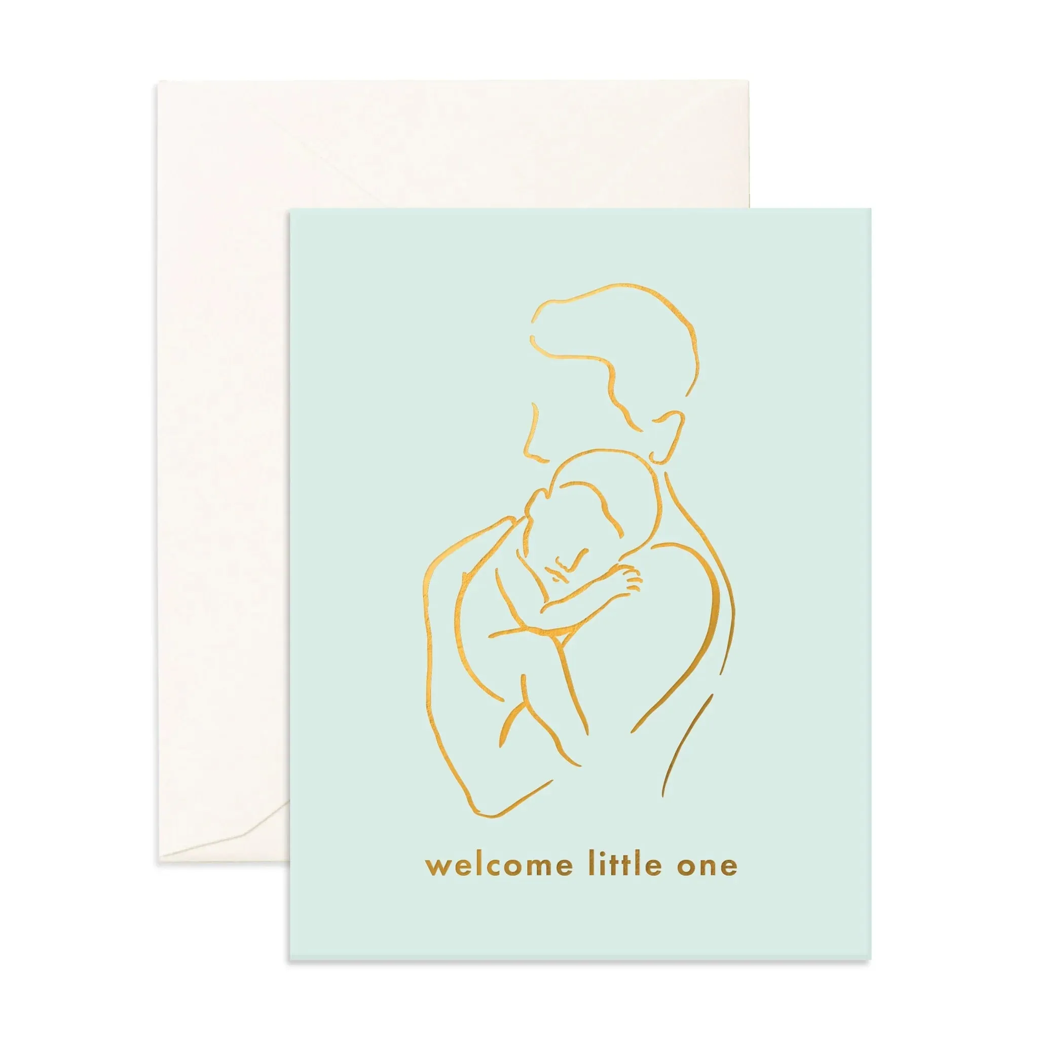 Little One Papa Greeting Card