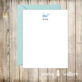 Little Whale Flat Notecards