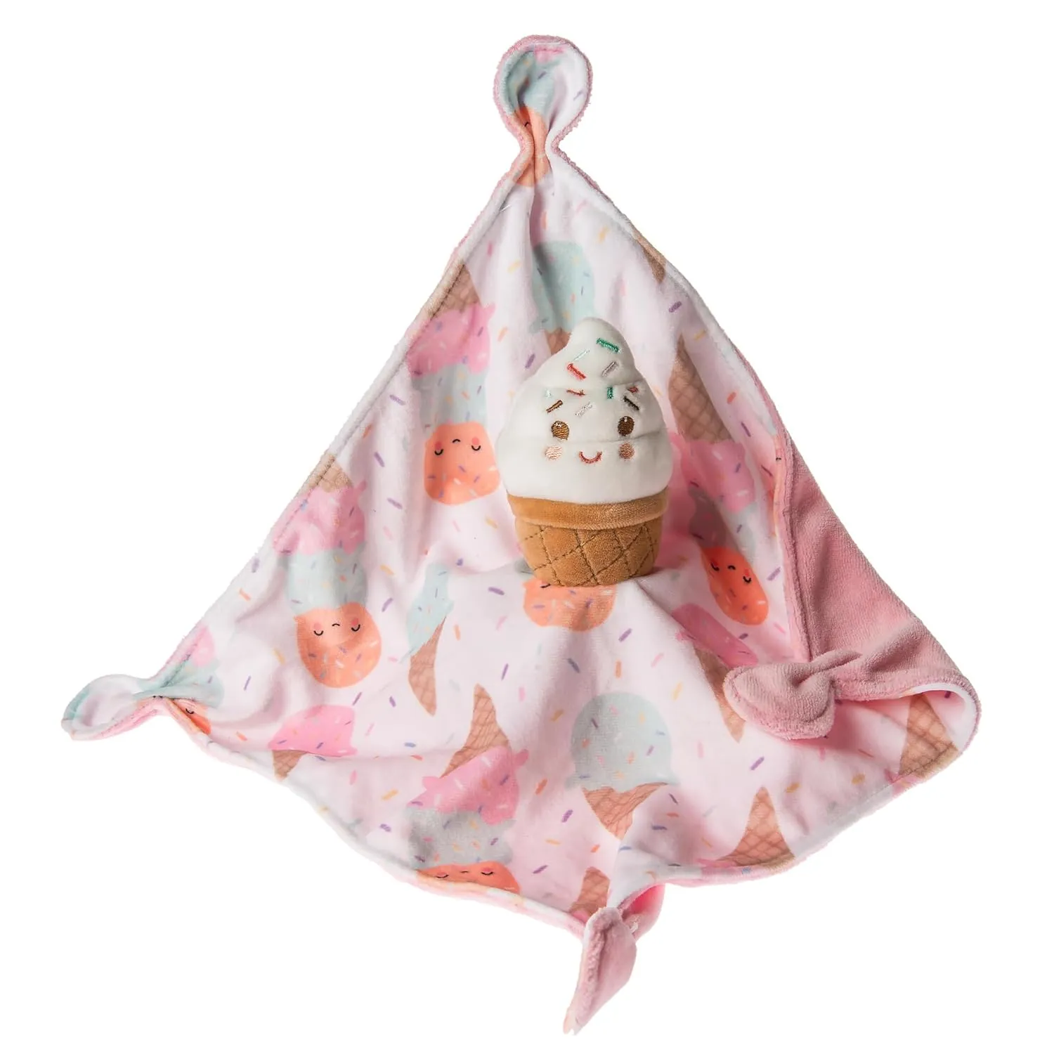 Mary Meyer Soothie Security Blanket, 10 x 10-inches, Sweet Ice Cream