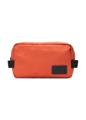 Optimized title: Sunset Orange Medium Toiletry Bag