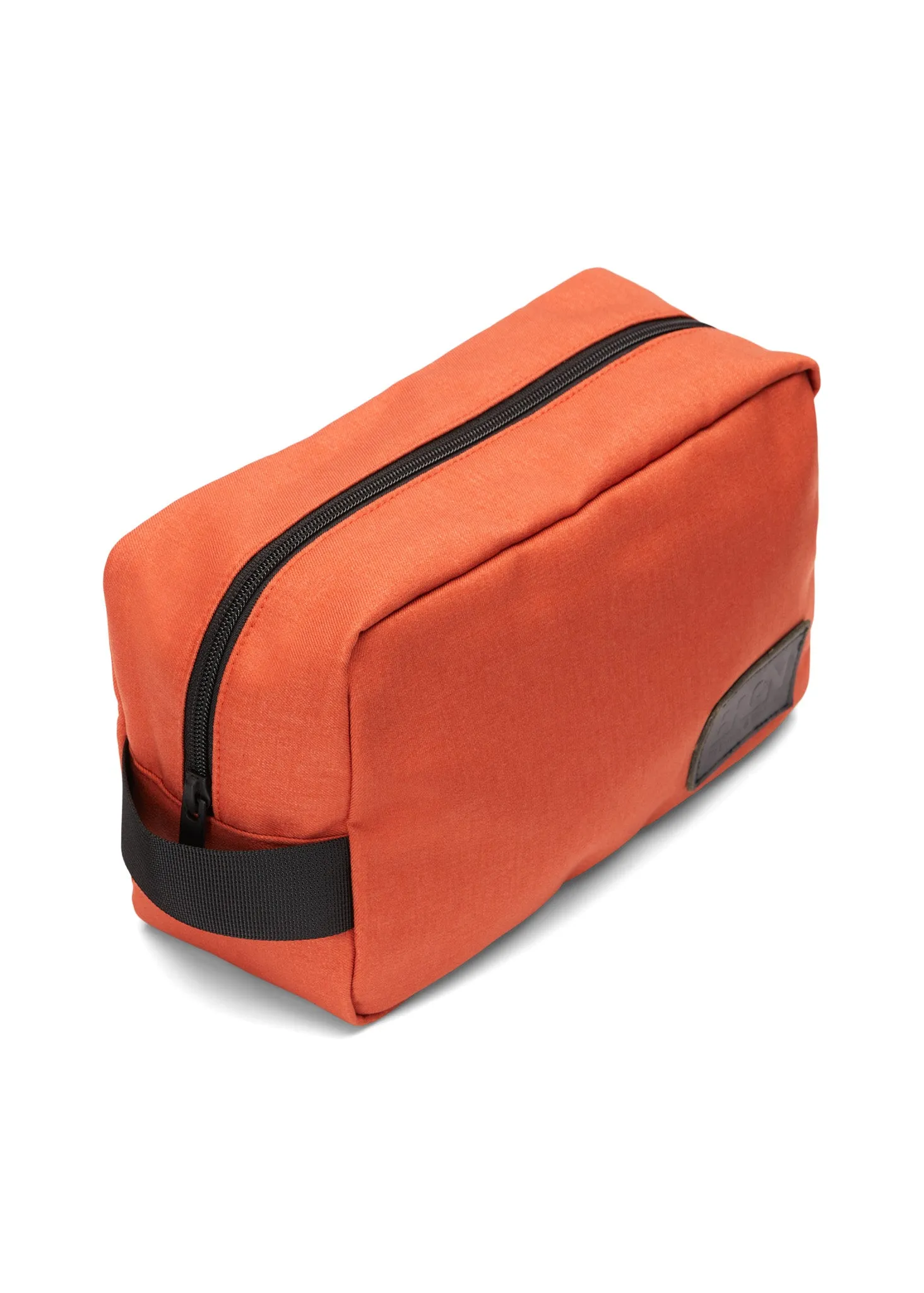 Optimized title: Sunset Orange Medium Toiletry Bag