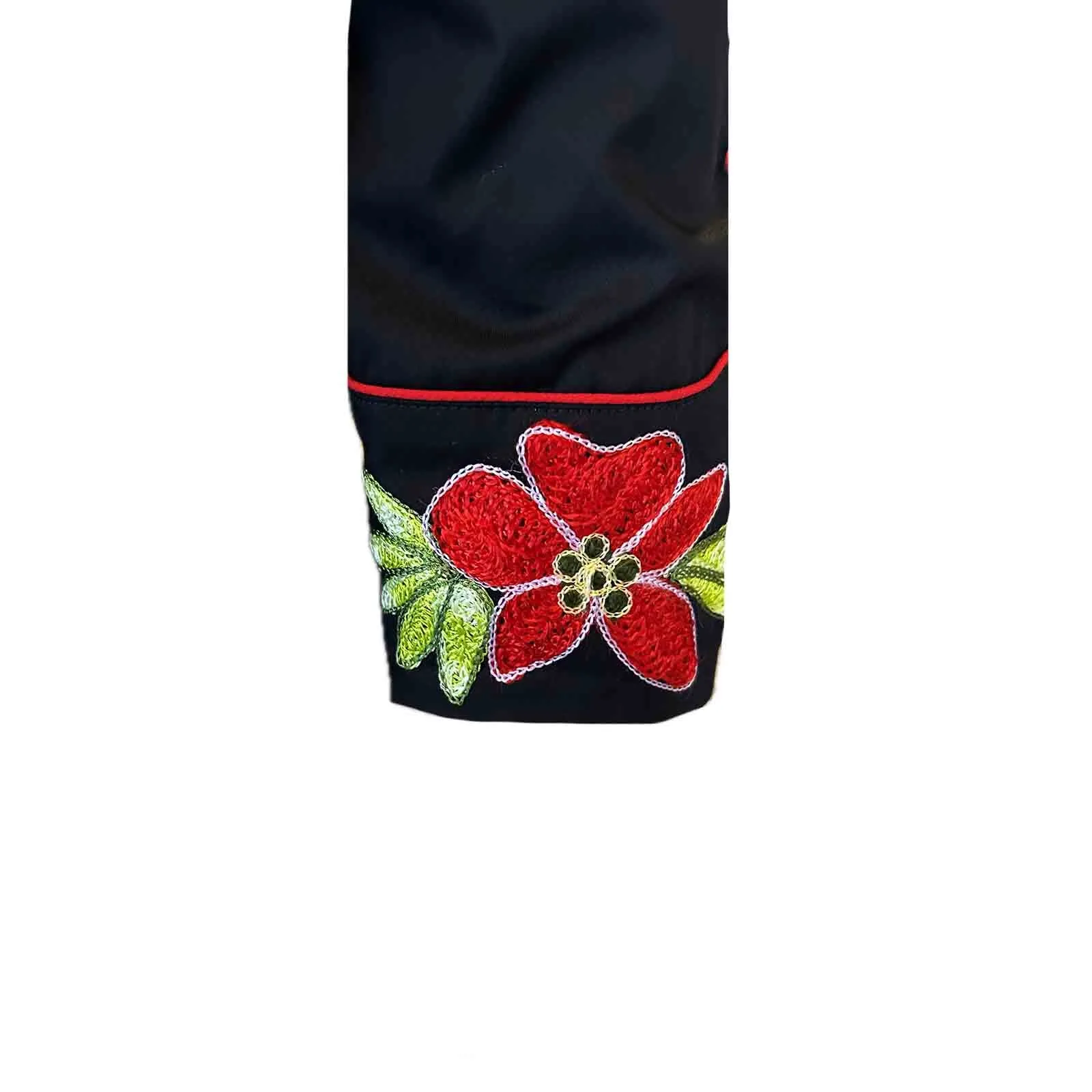 Men's Hawaiian Hibiscus Cotton Gabardine Western Shirt