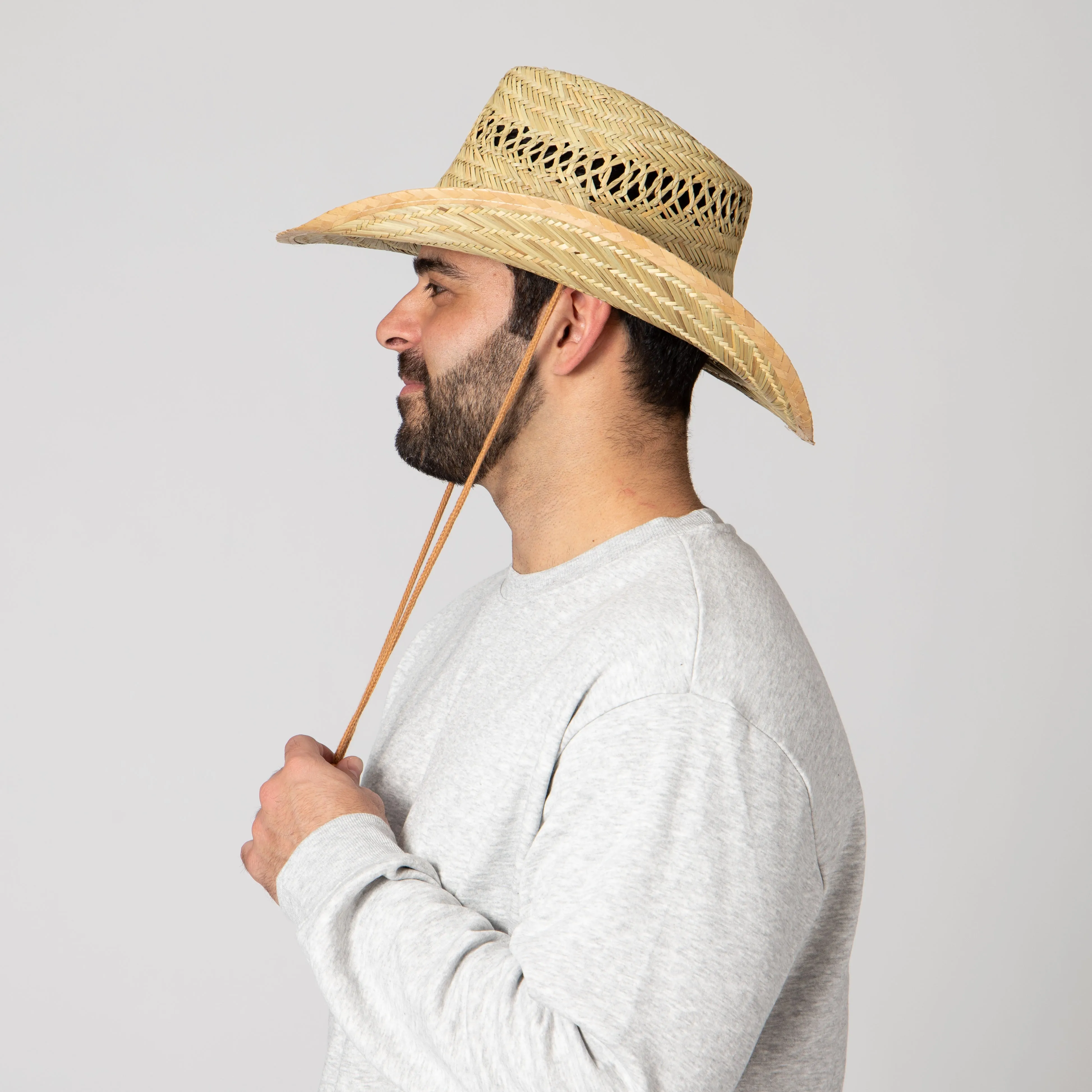 Men's Rush Straw Chin Cowboy (PBC1024OSNAT)
