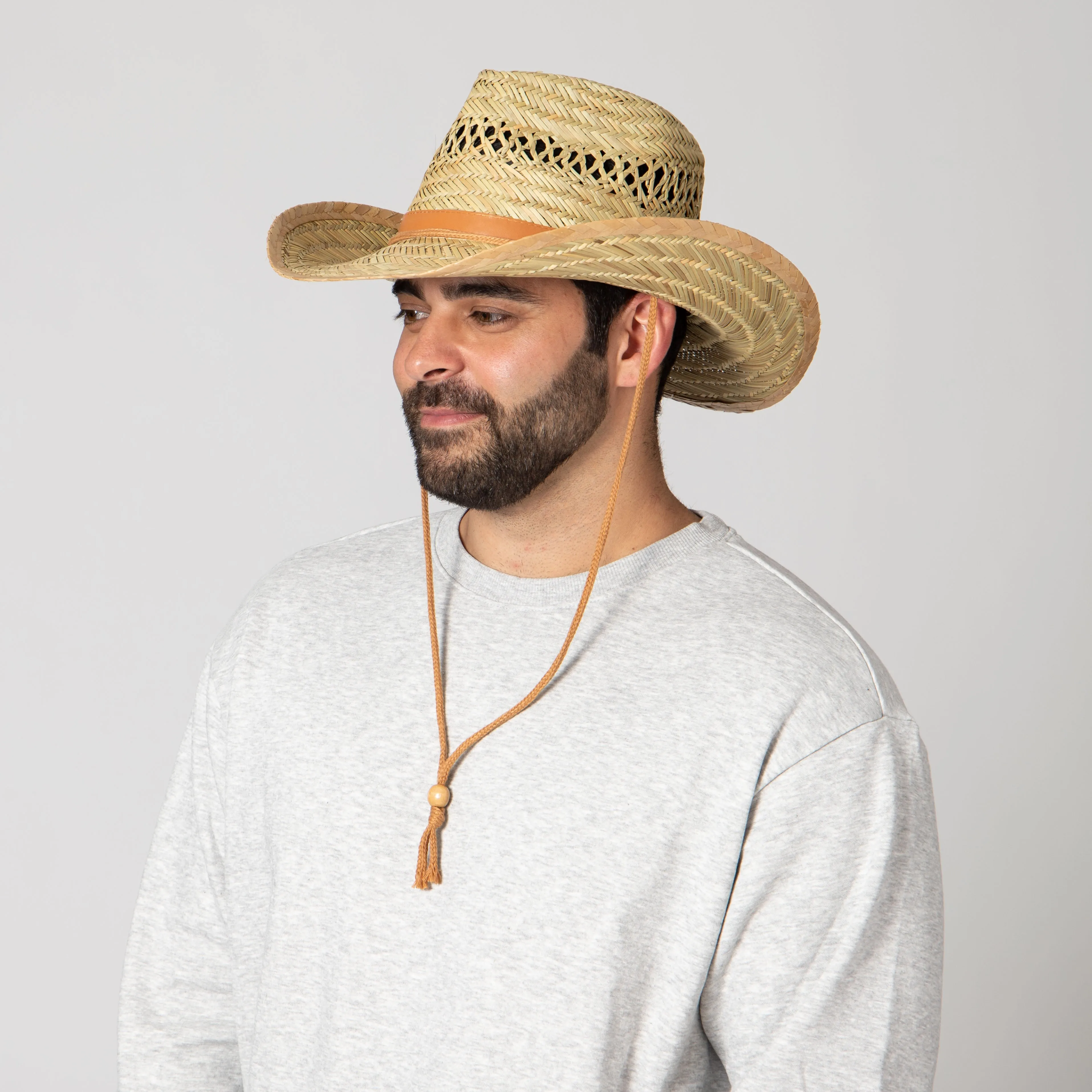 Men's Rush Straw Chin Cowboy (PBC1024OSNAT)