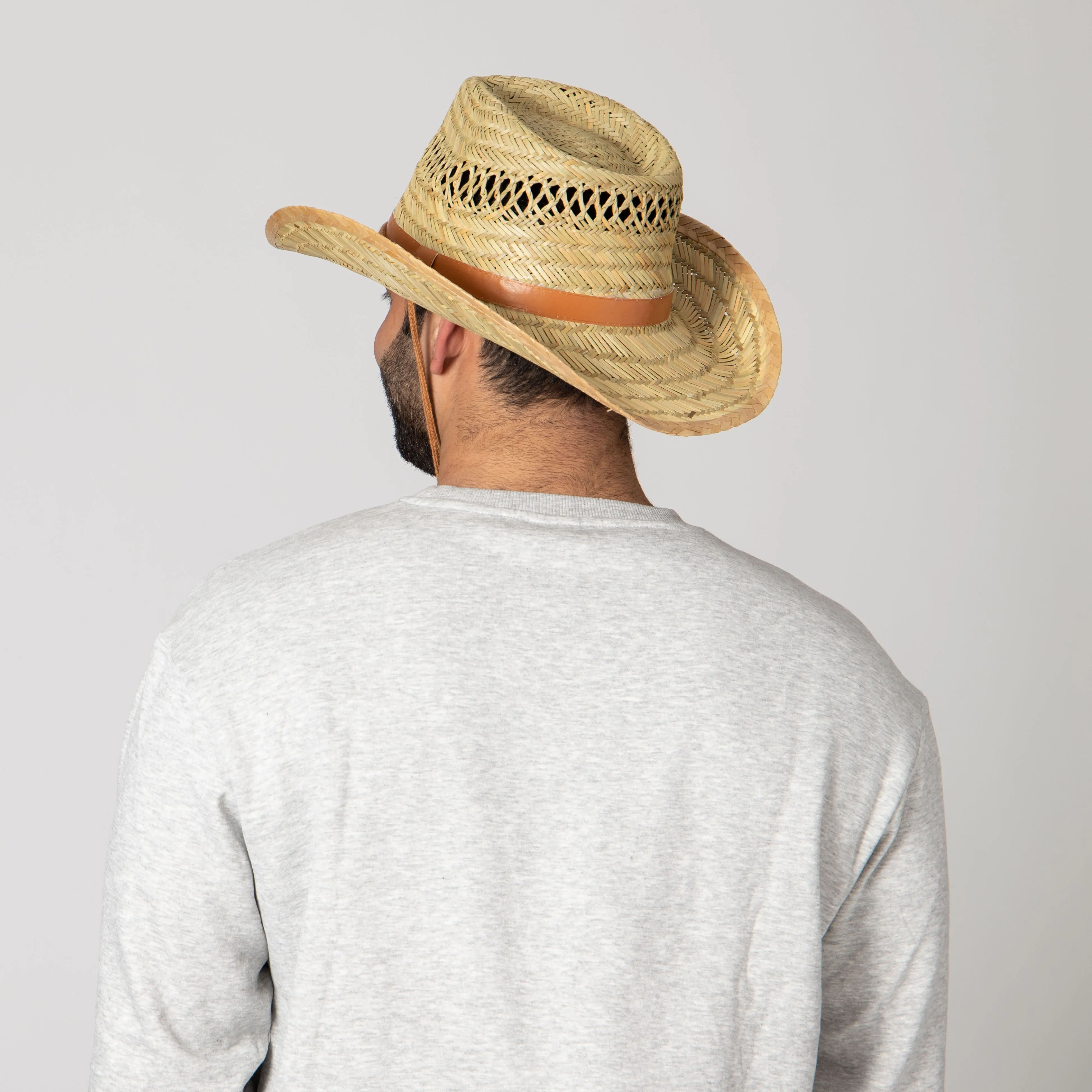 Men's Rush Straw Chin Cowboy (PBC1024OSNAT)